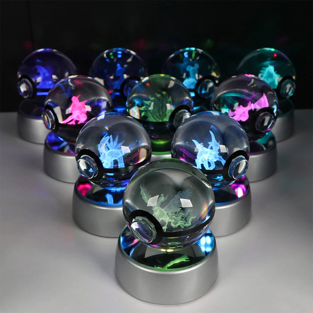Lámpara LED Pokémon 3D – Bola de Cristal