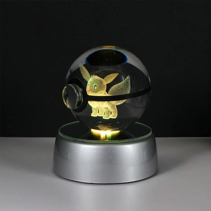 Lámpara LED Pokémon 3D – Bola de Cristal