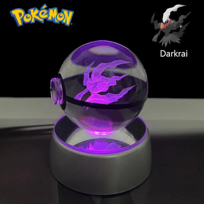 Lámpara LED Pokémon 3D – Bola de Cristal