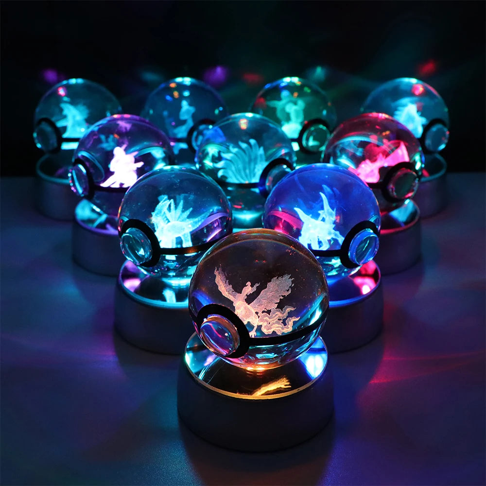 Lámpara LED Pokémon 3D – Bola de Cristal