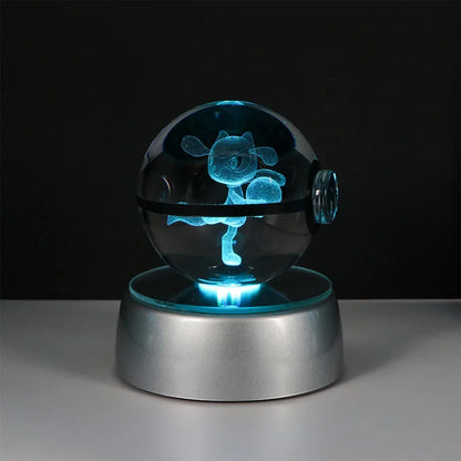 Lámpara LED Pokémon 3D – Bola de Cristal