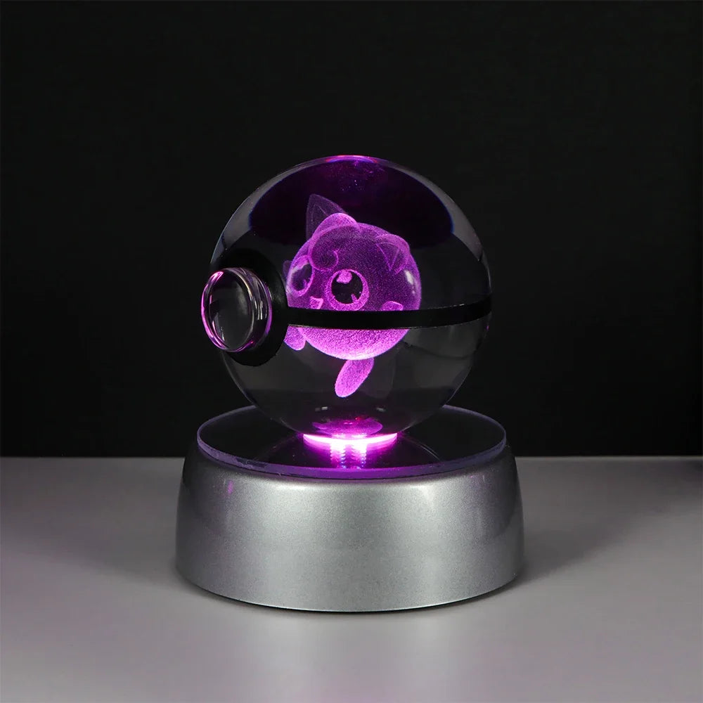 Lámpara LED Pokémon 3D – Bola de Cristal