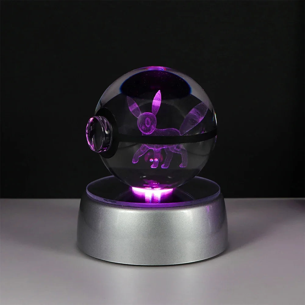 Lámpara LED Pokémon 3D – Bola de Cristal
