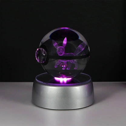 Lámpara LED Pokémon 3D – Bola de Cristal