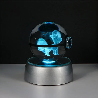 Lámpara LED Pokémon 3D – Bola de Cristal