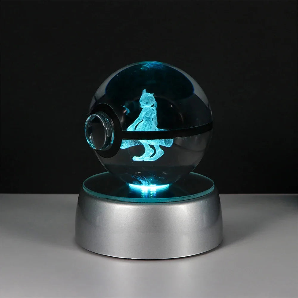 Lámpara LED Pokémon 3D – Bola de Cristal