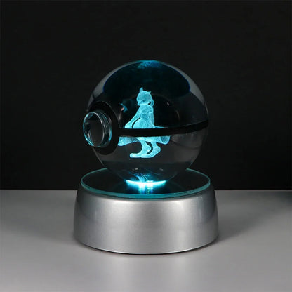 Lámpara LED Pokémon 3D – Bola de Cristal