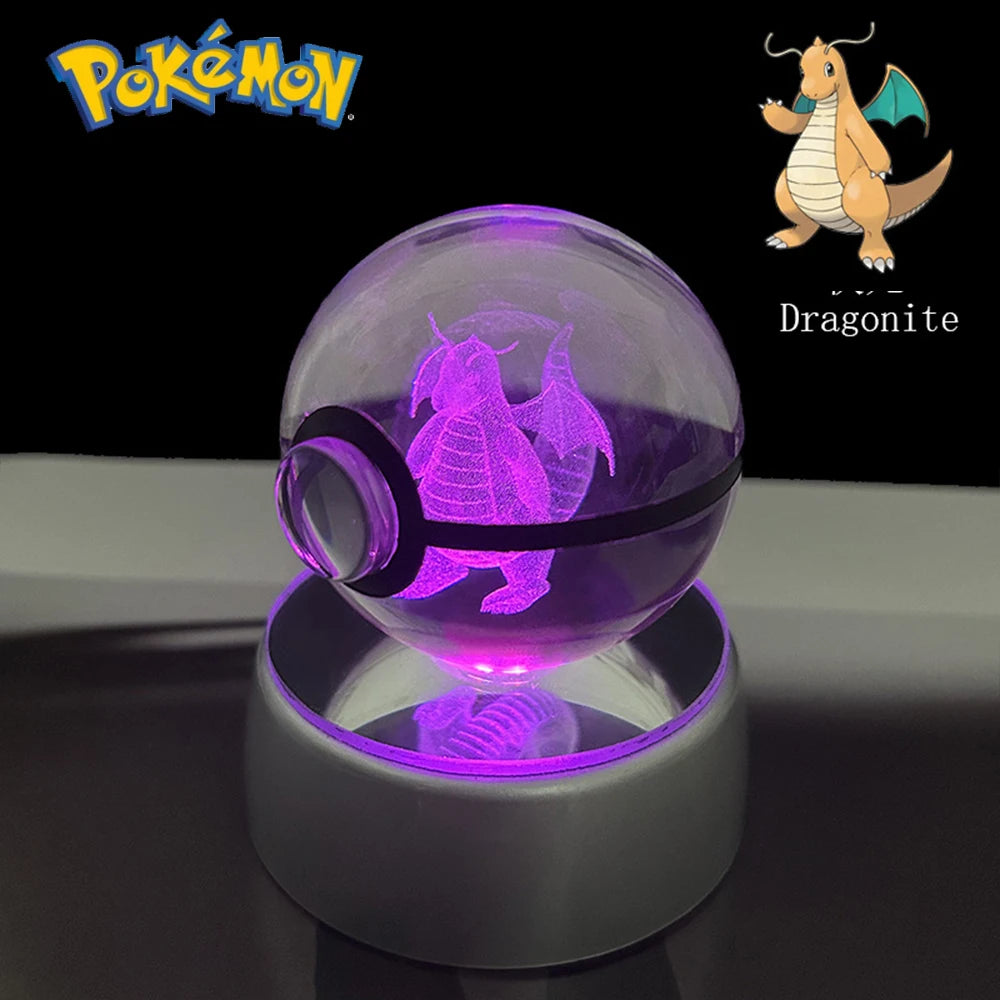 Lámpara LED Pokémon 3D – Bola de Cristal