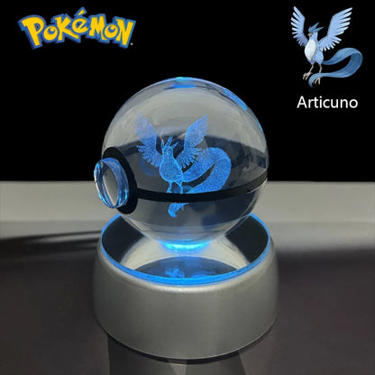 Lámpara LED Pokémon 3D – Bola de Cristal