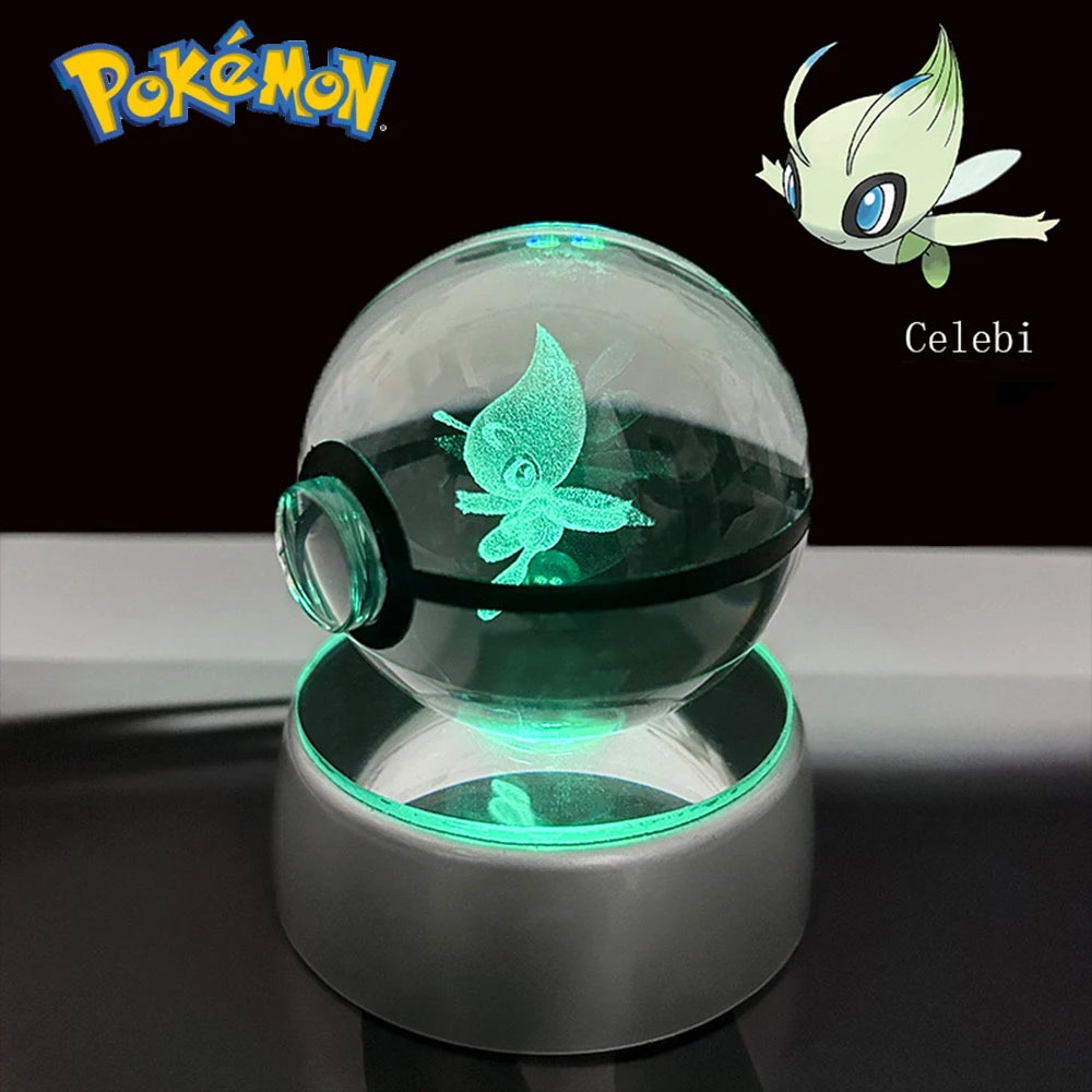 Lámpara LED Pokémon 3D – Bola de Cristal
