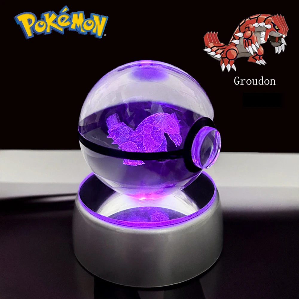 Lámpara LED Pokémon 3D – Bola de Cristal