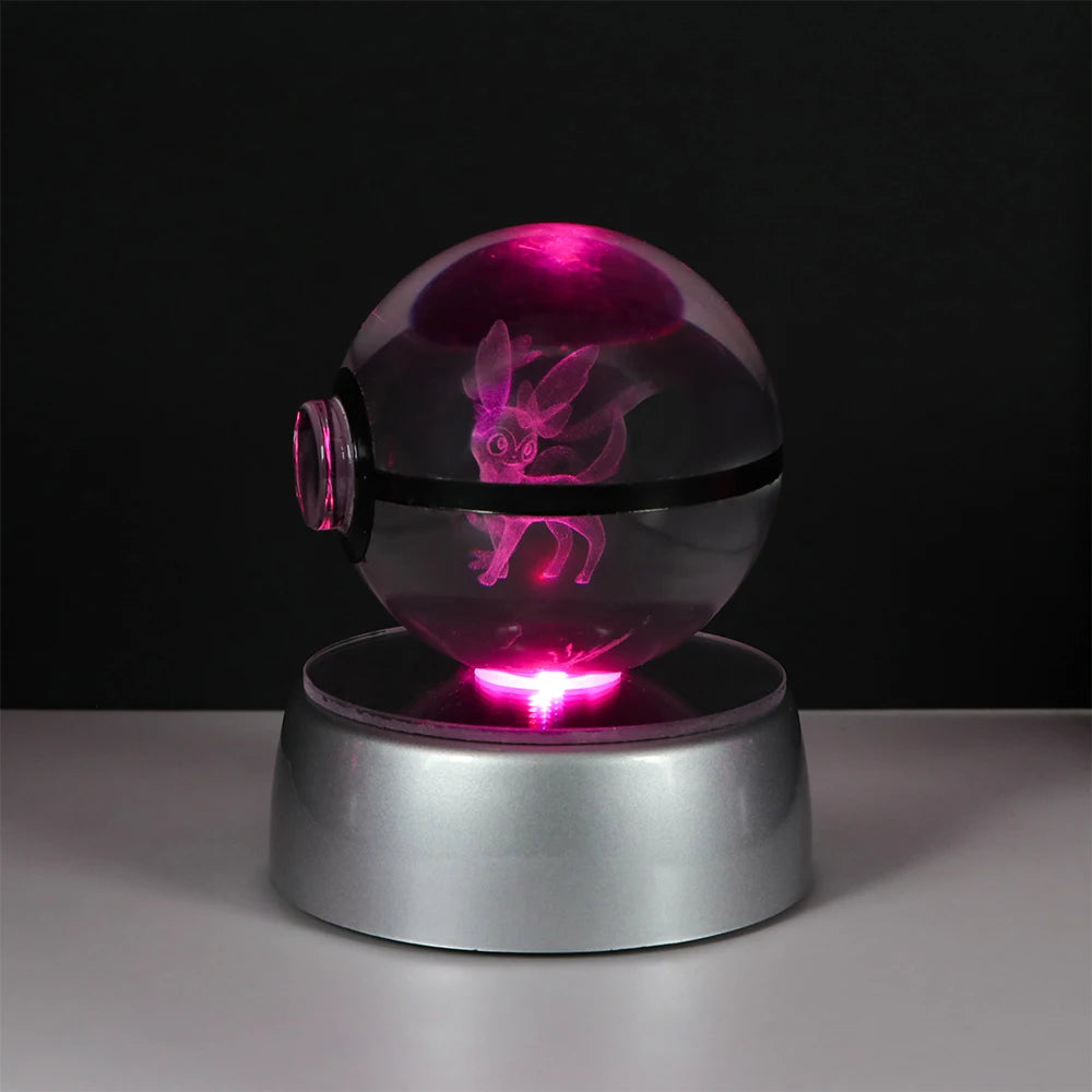 Lámpara LED Pokémon 3D – Bola de Cristal