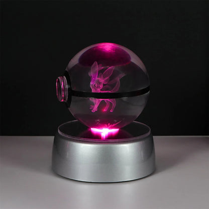 Lámpara LED Pokémon 3D – Bola de Cristal