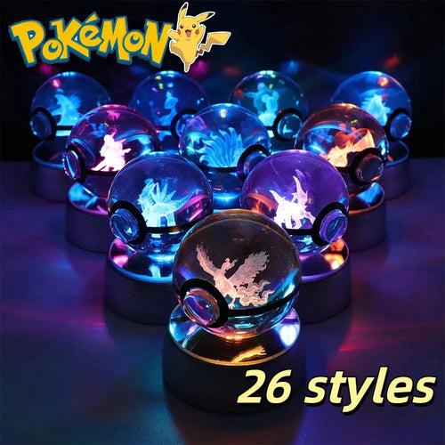 Lámpara LED Pokémon 3D – Bola de Cristal
