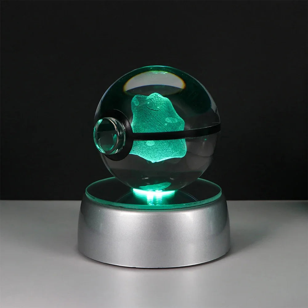 Lámpara LED Pokémon 3D – Bola de Cristal