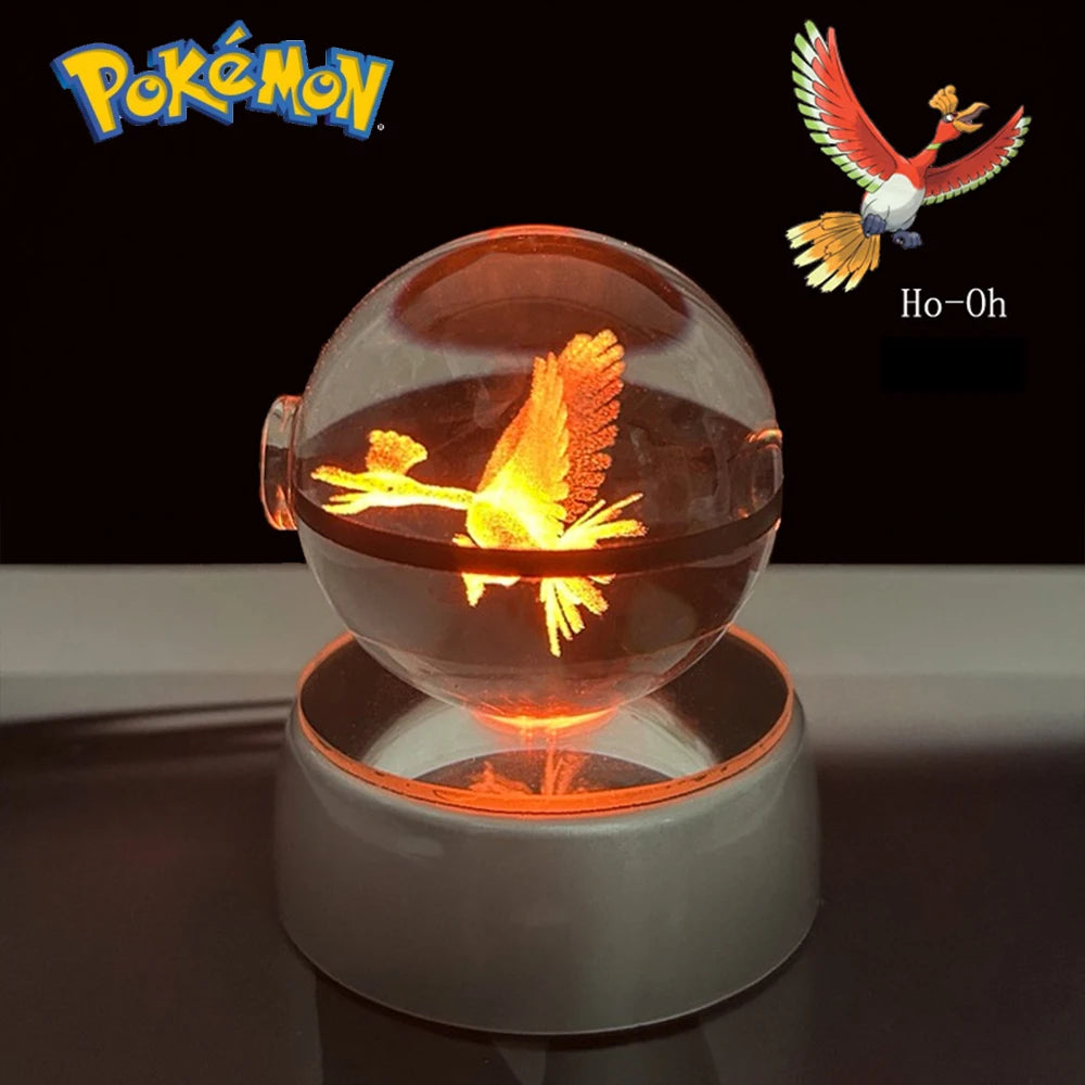 Lámpara LED Pokémon 3D – Bola de Cristal
