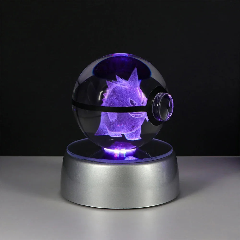 Lámpara LED Pokémon 3D – Bola de Cristal