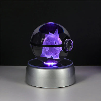 Lámpara LED Pokémon 3D – Bola de Cristal
