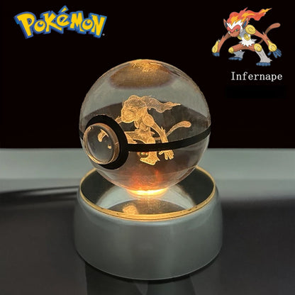Lámpara LED Pokémon 3D – Bola de Cristal