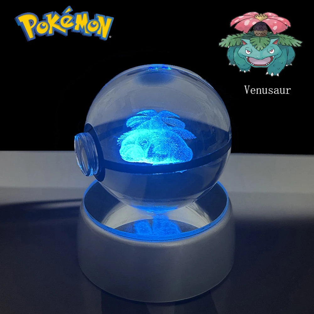 Lámpara LED Pokémon 3D – Bola de Cristal