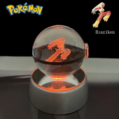 Lámpara LED Pokémon 3D – Bola de Cristal
