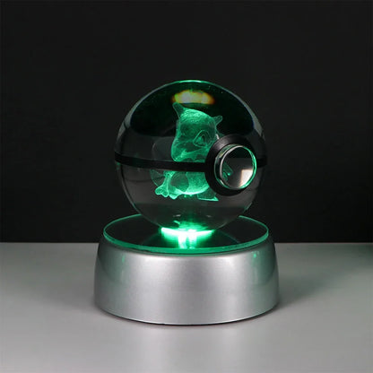 Lámpara LED Pokémon 3D – Bola de Cristal